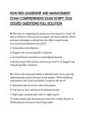NGN HESI LEADERSHIP AND MANAGEMENT EXAM COMPREHENSIVE EXAM SCRIPT 2026 SOLVED QUESTIONS FULL SOLUTION