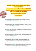 Kentucky Portion Property Valuation And Financial  Analysis Real Estate   Comprehensive Resource To Help You Ace 2026-2027  Includes Frequently Tested Questions With ELABORATED  100&percnt; Correct COMPLETE SOLUTIONS  Guaranteed Pass First Attempt&excl;&excl;  Current Upd