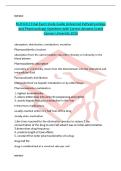NUR 641E Final Exam Study Guide &lpar;Advanced Pathophysiology and Pharmacology&rpar; Questions with Correct Answers Grand Canyon University 2026