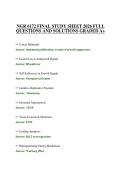 NGR 6172 FINAL STUDY SHEET 2026 FULL QUESTIONS AND SOLUTIONS GRADED A&plus;