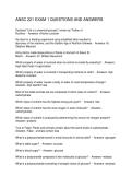 ANSC 221 EXAM 1 QUESTIONS AND ANSWERS