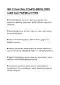 NHA CCMA EXAM COMPREHENSIVE STUDY GUIDE 2026 VERIFIED ANSWERS
