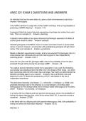 ANSC 221 EXAM 3 QUESTIONS AND ANSWERS