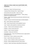ANSC 221 FINAL EXAM UIUC QUESTIONS AND ANSWERS