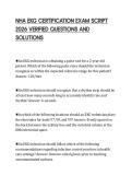 NHA EKG CERTIFICATION EXAM SCRIPT 2026 VERIFIED QUESTIONS AND SOLUTIONS