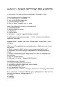ANSC 221- EXAM 3 QUESTIONS AND ANSWERS