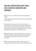 NHA EKG CERTIFICATION STUDY SHEET 2026 COMPLETE QUESTIONS AND ANSWERS