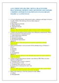  AANC PMHNP &lpar;PSYCHIATRIC-MENTAL HEALTH NURSE  PRACTITIONER&rpar; CERTIFICATION &vert; QUESTIONS AND ANSWERS  &vert; VERIFIED ANSWERS PLUS RATIONALES &vert; EXAM ALREADY  GRADED A&plus; &vert; LATEST EXAM 