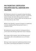 NHA PHLEBOTOMY CERTIFICATION EVALUATION 2026 FULL QUESTIONS WITH SOLUTIONS