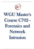 WGU Master's Course C702 - Forensics and Network Intrusion