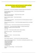 CCT 112 Final Exam with all Correct & 100&percnt; Verified Answers &vert;Already Graded A&plus;