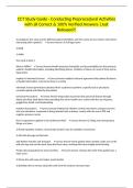 CCT Study Guide - Conducting Preprocedural Activities with all Correct & 100&percnt; Verified Answers &vert;Just Released&excl;&excl;