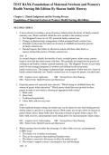 Test Bank for Foundations of Maternal-Newborn and Women&rsquo;s Health Nursing&comma; 8th Edition by Sharon Smith 2025&sol; 2026 Complete with Solution