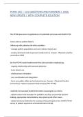 PCMH CCE &vert; 121 QUESTIONS AND ANSWERS &vert; 2026 NEW UPDATE &vert; WITH COMPLETE SOLUTION