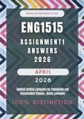 ENG1515 Assignment 1 Memo &vert; Due Date April 2026