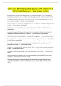 CCT Exam- Electrophysiology Section with all Correct & 100&percnt; Verified Answers &vert;Guaranteed to Pass