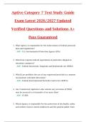 Aptive Category 7 Structural Pest Control Study Guide 2026&sol;2027 &ndash; Updated Practice Questions & Exam Review