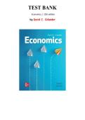 Test Bank for Economics 12th Edition By David C&period; Colander&comma; Chapter 1-38 &vert; All Chapters