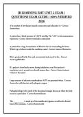 JB LEARNING EMT UNIT 2 EXAM - QUESTIONS EXAM GUIDE - 100&percnt; VERIFIED 2026