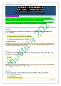 HESI RN FUNDAMENTALS EXIT EXAM &mdash; LATEST 