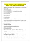 Paramedic CCT Exam with all Correct & 100&percnt; Verified Answers &vert;Latest Version &vert;Already Graded A&plus;