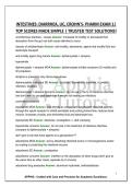 INTESTINES&colon; DIARRHEA&comma; UC&comma; CROHN'S- PHARM EXAM 1&vert; TOP SCORES MADE SIMPLE &vert; TRUSTED TEST SOLUTIONS&excl;