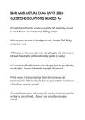 NIMS MMS ACTUAL EXAM PAPER 2026 QUESTIONS SOLUTIONS GRADED A&plus;