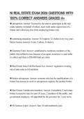 NJ REAL ESTATE EXAM 2026 QUESTIONS WITH 100&percnt; CORRECT ANSWERS GRADED A&plus;