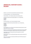 OROFACIAL ANATOMY EXAM 1 REVIEW&period;
