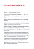 OROFACIAL ANATOMY TEST &num;4