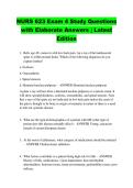 NURS 623 Exam 4 Study Questions  with Elaborate Answers &vert; Latest  Edition