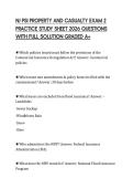 NJ PSI PROPERTY AND CASUALTY EXAM 2 PRACTICE STUDY SHEET 2026 QUESTIONS WITH FULL SOLUTION GRADED A&plus;