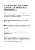 NJ PSI PROPERTY AND CASUALTY EXAM 2 EXAM SCRIPT 2026 QUESTIONS WITH ANSWERS GRADED A&plus;