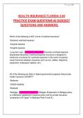 HEALTH INSURANCE FLORIDA 2-40   PRACTICE EXAM QUESTIONS &num;2 20262027  QUESTIONS AND ANSWERS&period;  