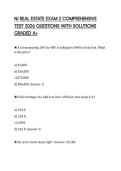 NJ REAL ESTATE EXAM 2 COMPREHENSIVE TEST 2026 QUESTIONS WITH SOLUTIONS GRADED A&plus;