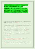 CHM113 FINAL LATEST EXAM 2026  WITH 160 QUESTIONS AND  ACCURATE ANSWERS &vert; ALREADY  GRADED A&plus; &vert; GUARANTEED PASS &vert;  CHM 113 EXAM 2026 &lbrace;BRAND NEW&rcub; 