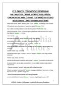 PP 3&colon; CANCER&colon; EPIDEMIOLOGY&comma; MOLECULAR HALLMARKS OF CANCER&comma; GENE DYSREGULATION&comma; CARCINOGENS&comma; BASIC CLINICAL FEATURES&vert; TOP SCORES MADE SIMPLE &vert; TRUSTED TEST SOLUTIONS&excl;