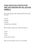 NJ REAL ESTATE EXAM 2 PRACTICE STUDY SHEET 2026 QUESTIONS WITH FULL SOLUTION GRADED A&plus;