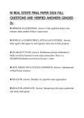 NJ REAL ESTATE FINAL PAPER 2026 FULL QUESTIONS AND VERIFIED ANSWERS GRADED A&plus;