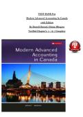 Test Bank for Modern Advanced Accounting in Canada 10th Edition by Hilton&comma; Murray&comma; Herauf & Darrell &vert; Complete Chapter Questions &vert; ISBN 978-1259654695