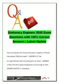 Stationary Engineer 2026 Exam &ndash; 100&percnt; Correct Q&A on Boilers&comma; Safety Valves&comma; Water Treatment & ASME Codes