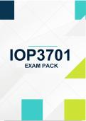 IOP3701 Exam Pack 2026  - Distintion Guaranteed