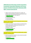 ABPN Behavioral Neurology and Neuropsychiatry  Certification Examination Questions and Correct  Answers &lpar;Verified Answers&rpar; Plus Rationales 2026  Q&A &vert; Instant Download Pdf