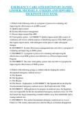 Emergency Care 14th Edition Test Bank&colon; Limmer & O'Keefe Exam Prep