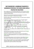 MPP POWERPOINT 2&colon; MEMBRANE TRANSPORT & MEMBRANE POTENTIALS&vert; TOP SCORES MADE SIMPLE &vert; TRUSTED TEST SOLUTIONS&excl;