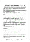 MPP POWERPOINT 1&colon; MEMBRANES & CELLS&vert; TOP SCORES MADE SIMPLE &vert; TRUSTED TEST SOLUTIONS&excl;