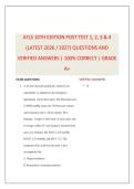 ATLS 10TH EDITION POST TEST 1&comma; 2&comma; 3 & 4 &lpar;LATEST 2026 &sol; 2027&rpar; QUESTIONS AND VERIFIED ANSWERS &vert; 100&percnt; CORRECT &vert; GRADE A&plus;