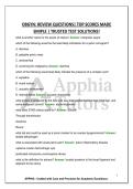 OBGYN&colon; REVIEW QUESTIONS&vert; TOP SCORES MADE SIMPLE &vert; TRUSTED TEST SOLUTIONS&excl;