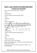 BLOCK 7 - QUIZ 3 CONTENT&vert; TOP SCORES MADE SIMPLE &vert; TRUSTED TEST SOLUTIONS&excl;