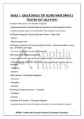 BLOCK 7 - QUIZ 3 DRUGS&vert; TOP SCORES MADE SIMPLE &vert; TRUSTED TEST SOLUTIONS&excl;